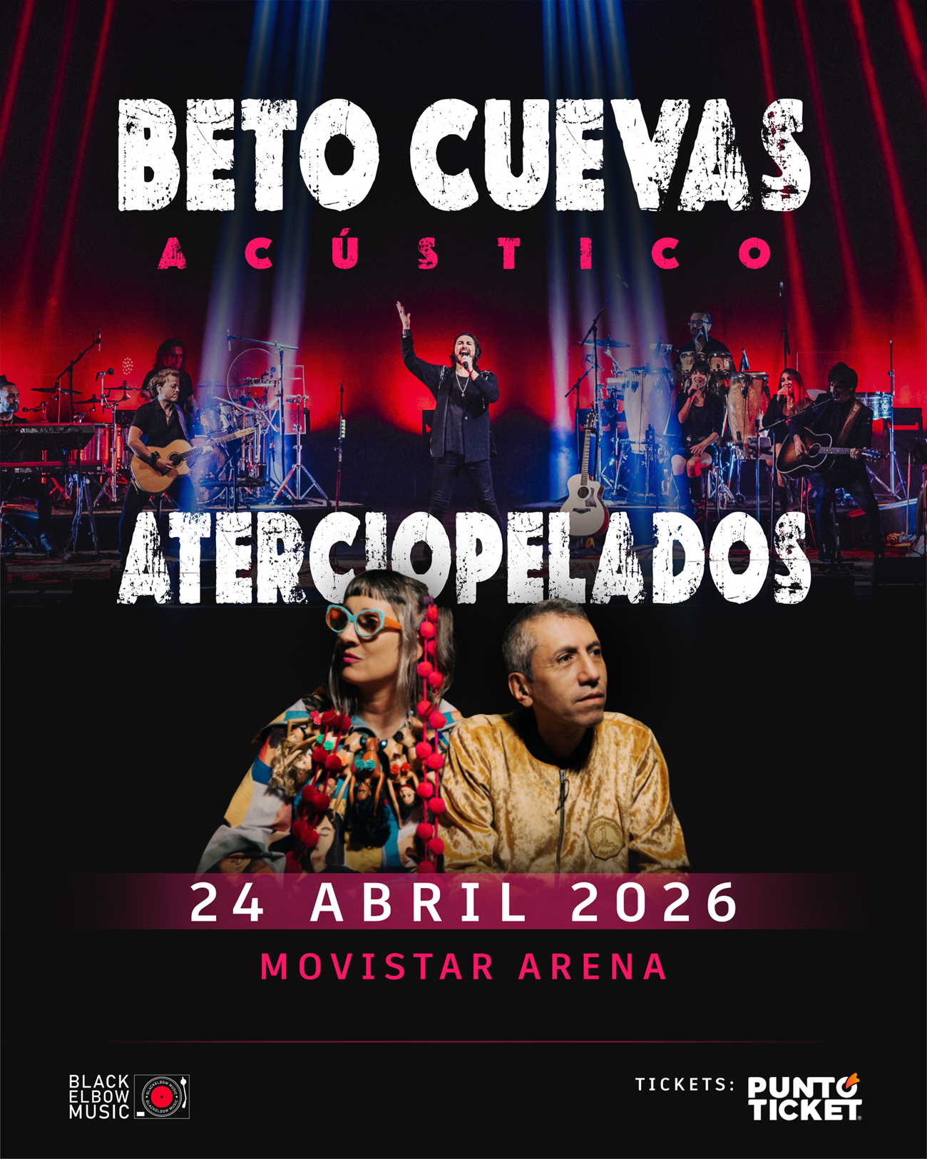 Beto Cuevas lleva su show acústico al Movistar Arena
